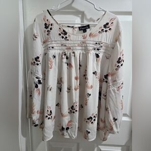 Frazzle Ivory Floral Top